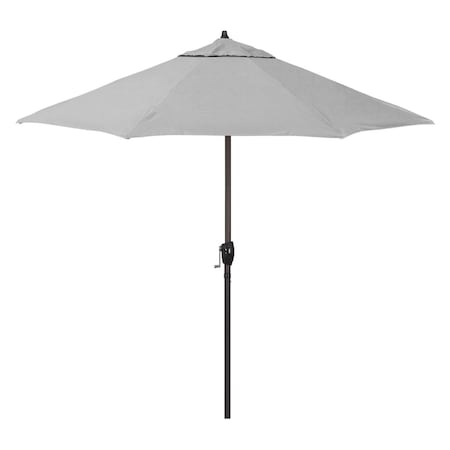 California Umbrella 9 ft. Casa Series Crank Lift Autotilt Aluminium Market Umbrella CAUATA908117-F77